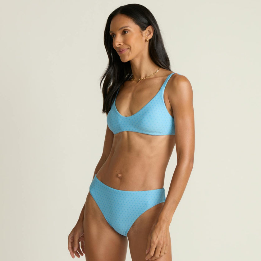 women's le marin dot scoop neck bikini top