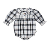 Organic Smocked Bubble Romper