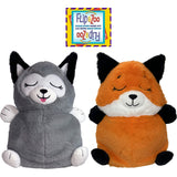 FlipaZoo: Upside Down Inside Out - To - 2-In-1 Animal Plush
