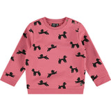 Allover Poodle Print Sweatshirt