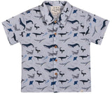 MAUI BLUE WHALE PRINTED WOVEN SHIRT