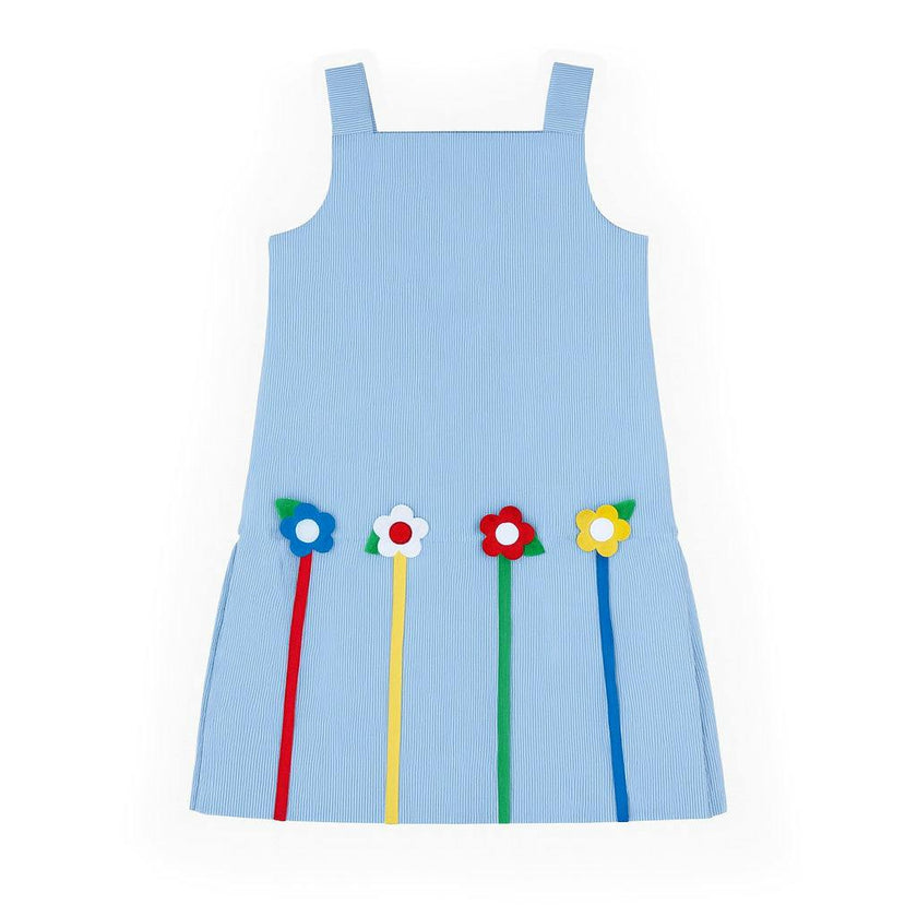 Junior Cord Dress With Flowers