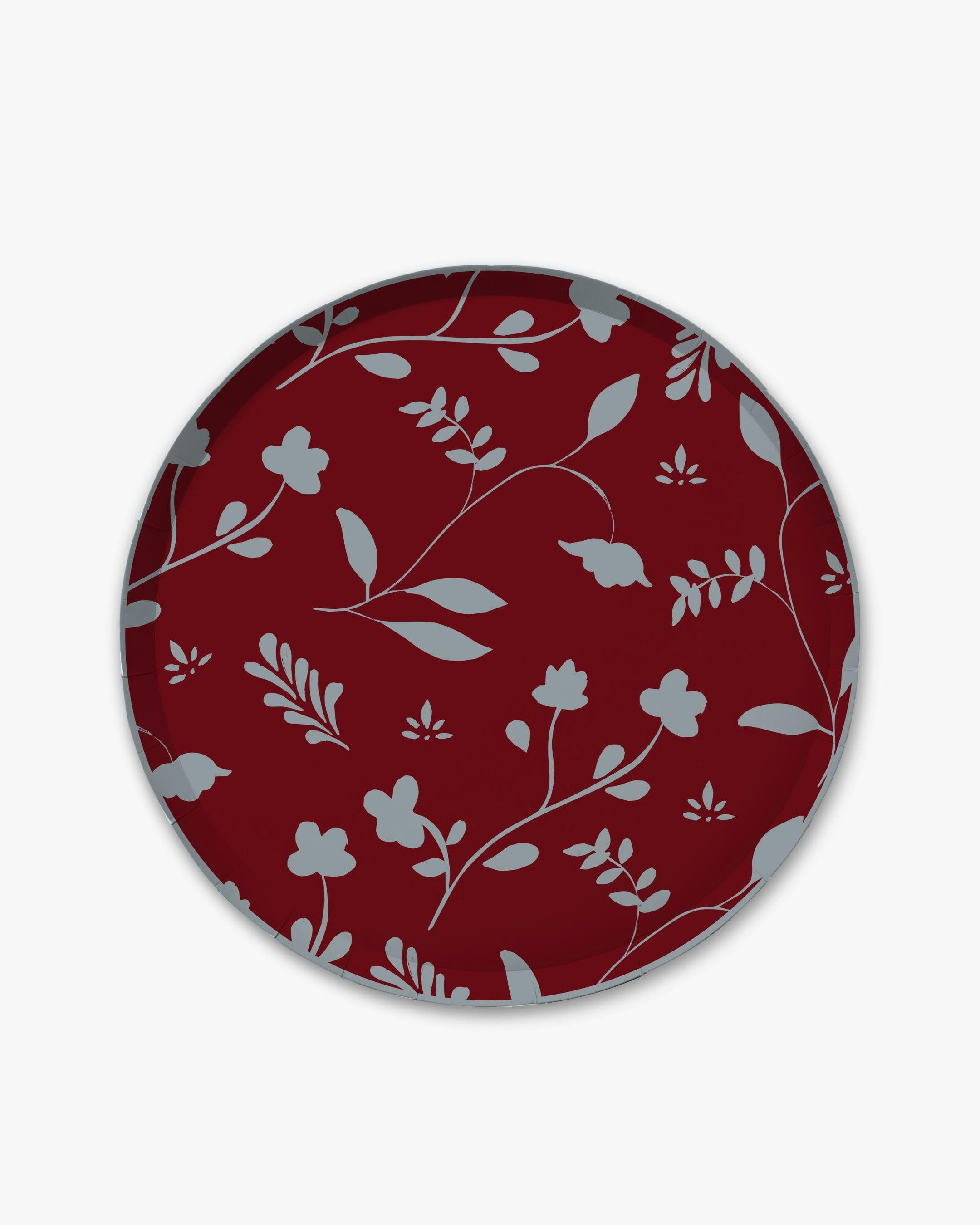 Woodland Dinner Plate Set - Ruby
