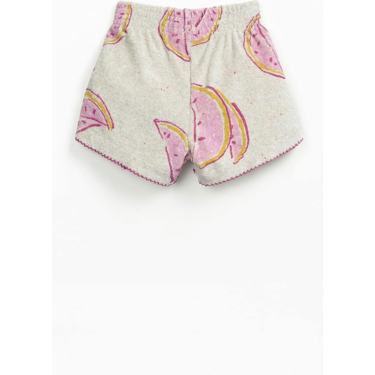 Baby Watermelon Print Terry Shorts