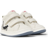 Kids Twins Leather Sneakers, Natural