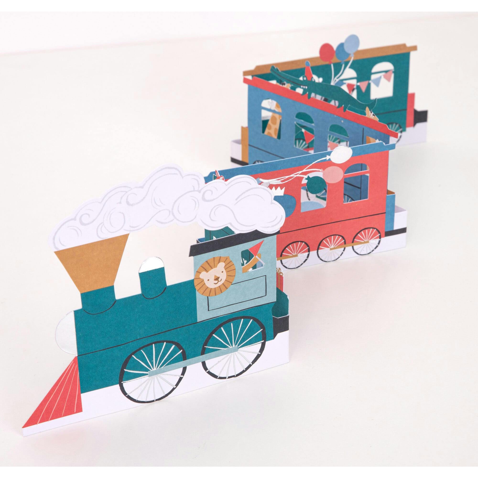 Birthday Train Concertina Card