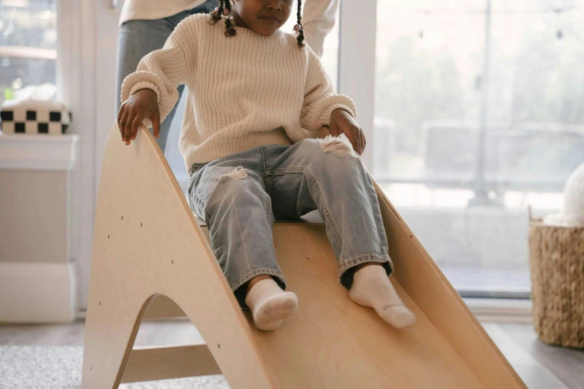 Toddler Wooden Slide Play Ramp
