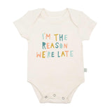 graphic bodysuit | reason we are late