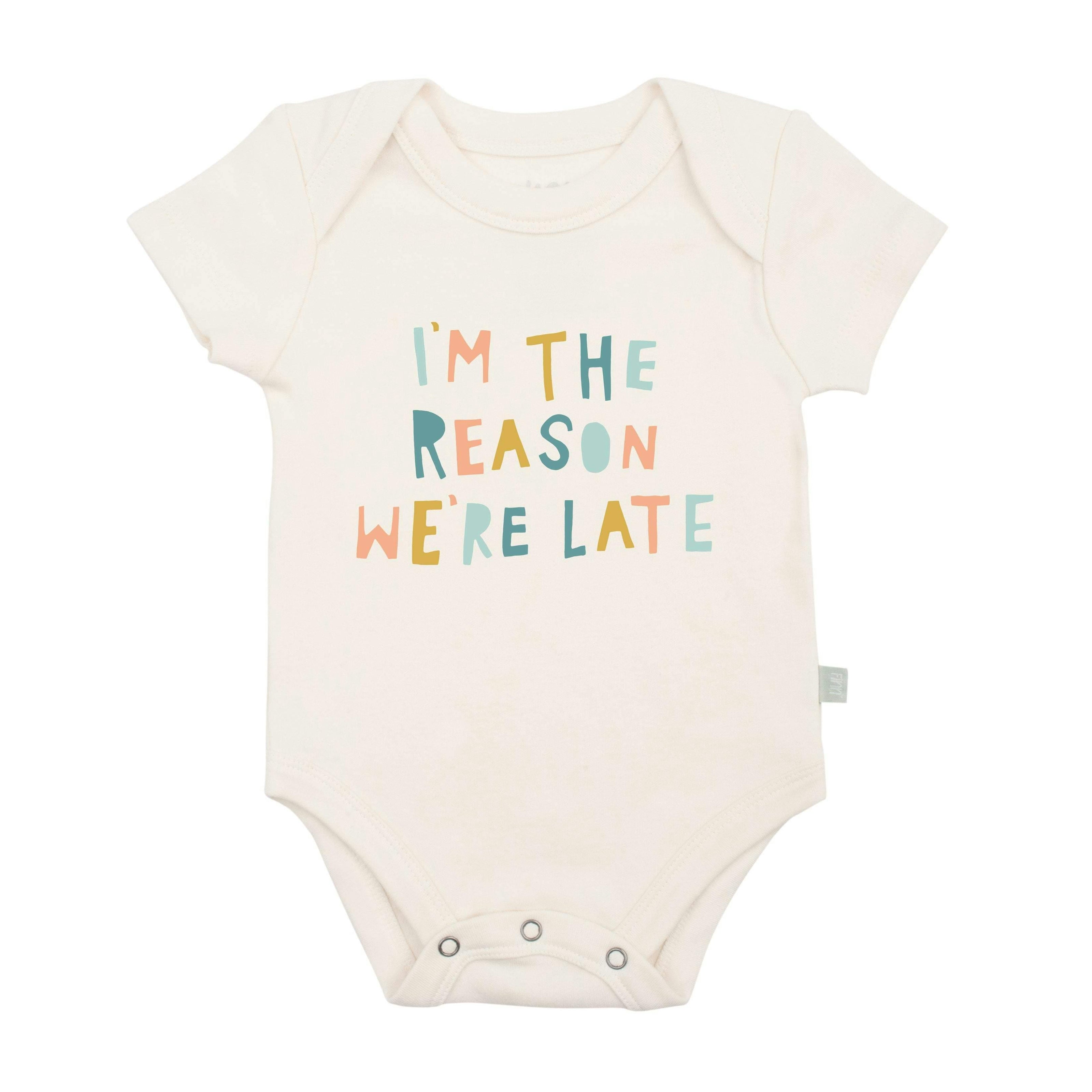 graphic bodysuit | reason we are late