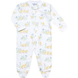 Chicks Print Smocked Footie