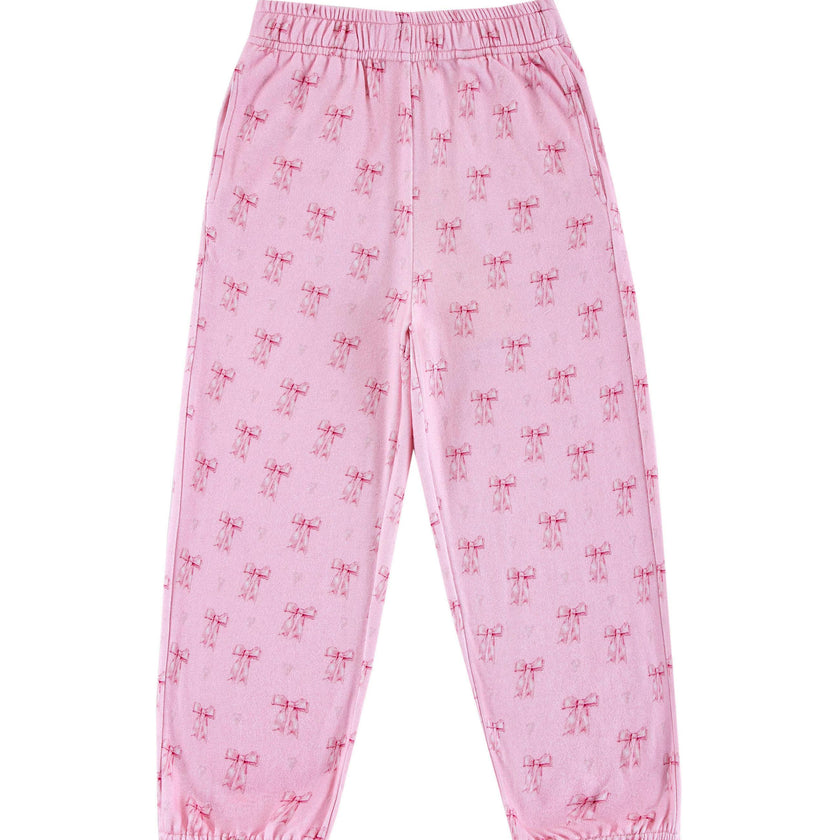 Soft Fleece Jogger, Lovely Bow
