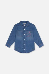 Denim Shirt Navy Blue