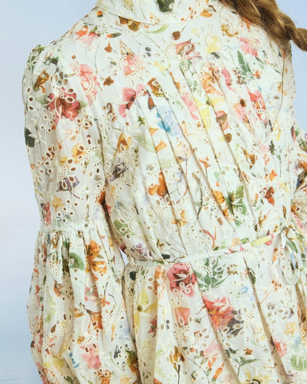 Christina Embroidered Mini Dress