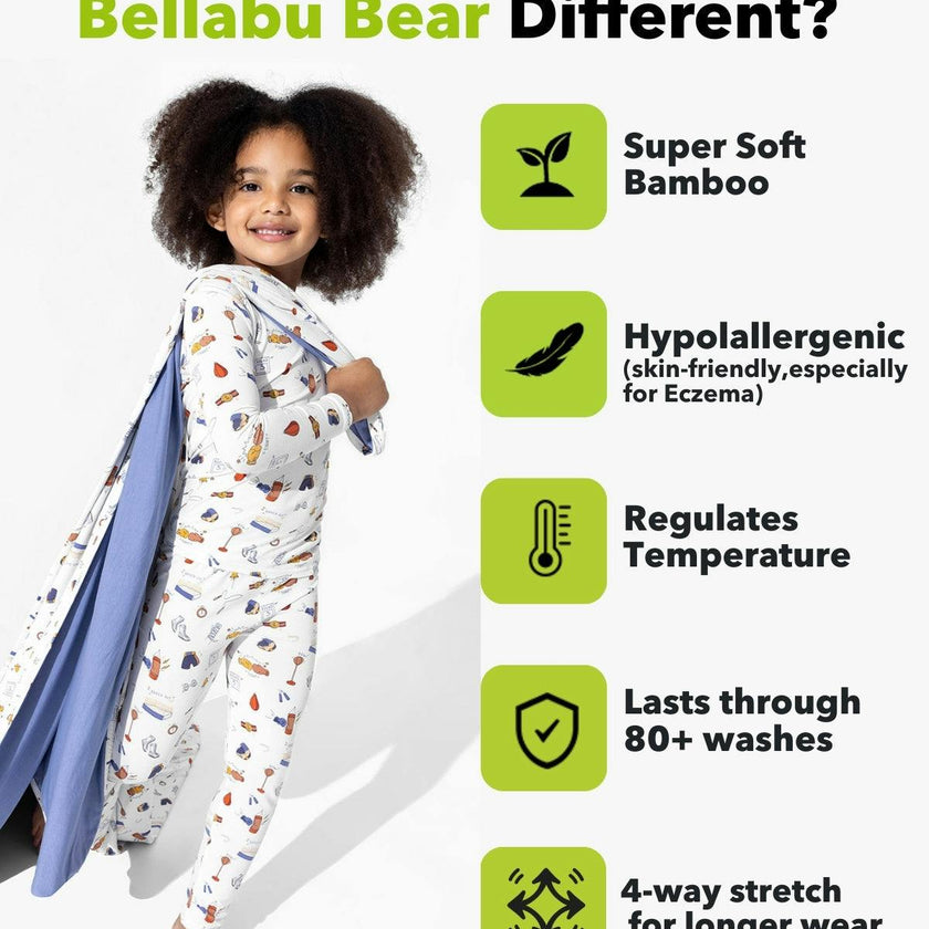 Boxing Bamboo Kids Pajamas