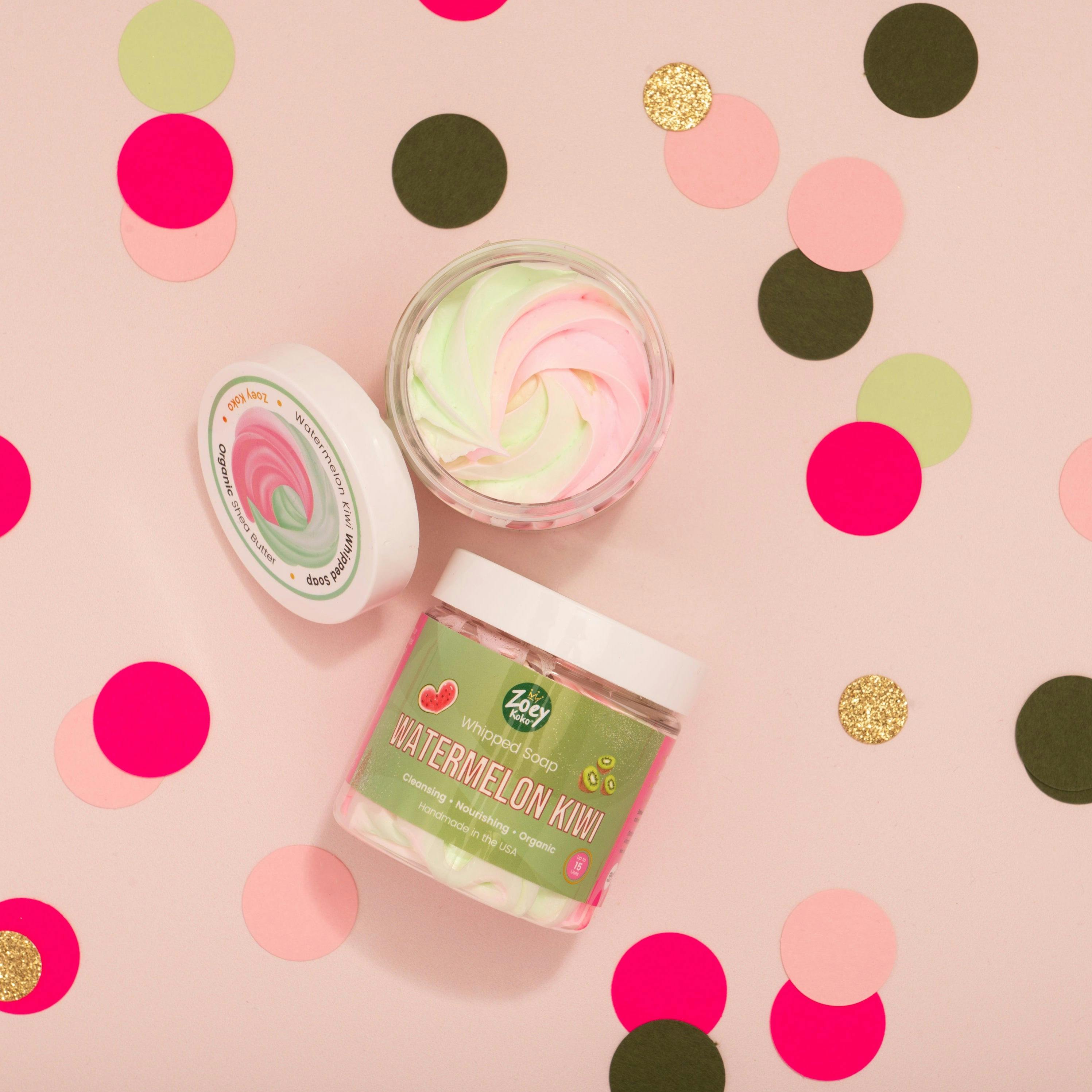 Watermelon Kiwi Whipped Soap