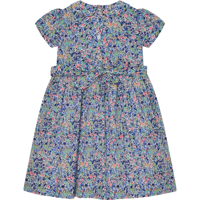 Made With Liberty Fabric Smocked Girls Dress Nereida