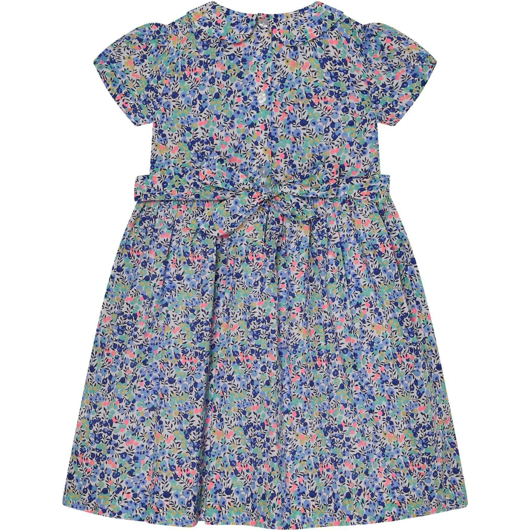 Made With Liberty Fabric Smocked Girls Dress Nereida