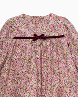 Baby Floral Ruffle Dress in Chive