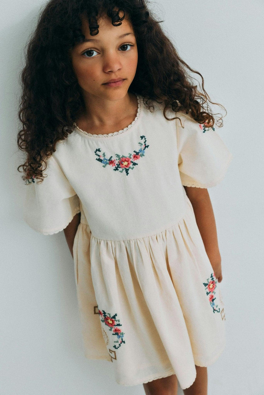 Narcise Dress Ecru