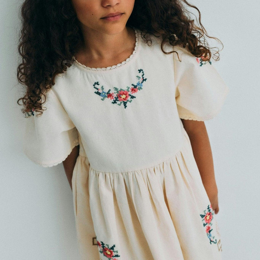 Narcise Dress Ecru