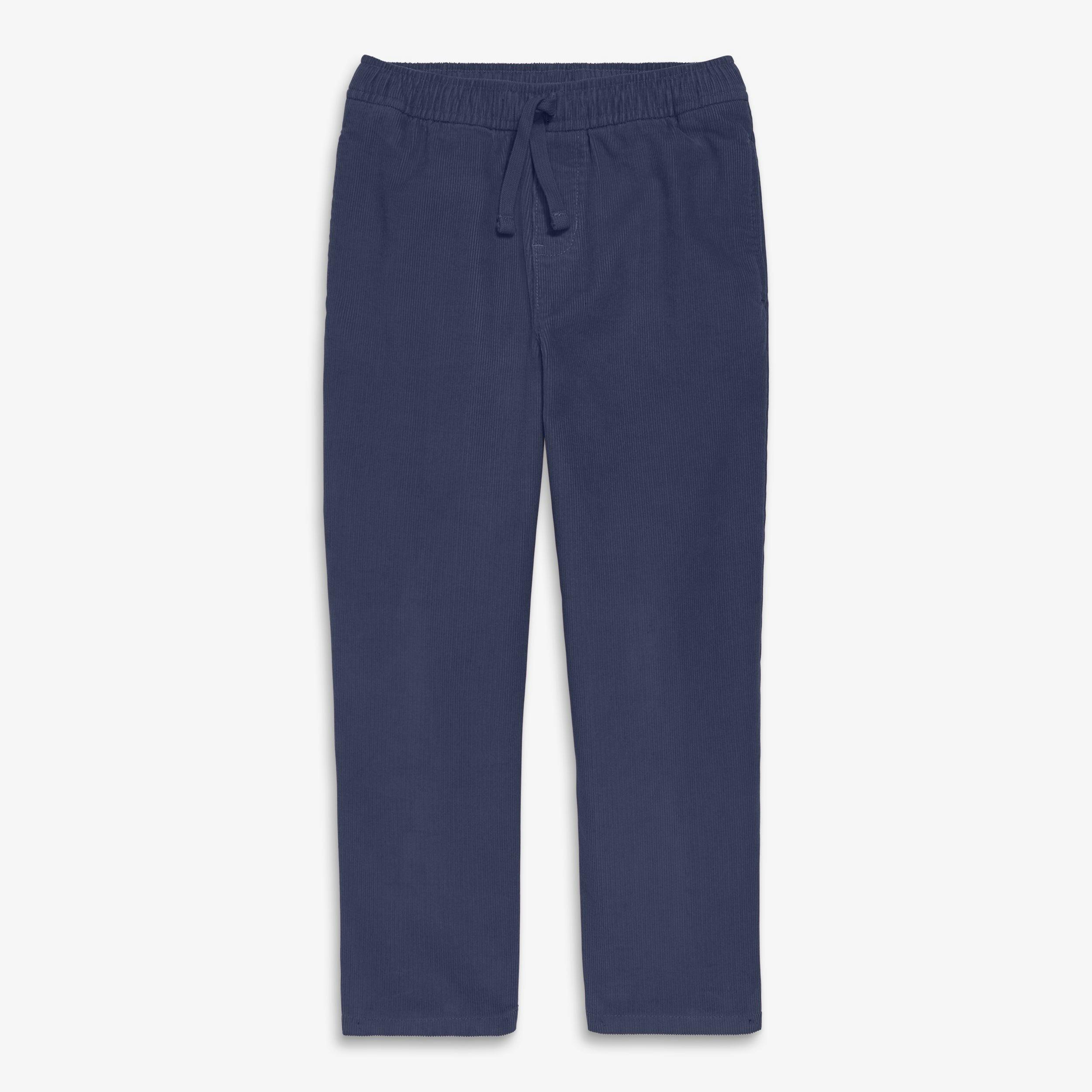 Kids stretch corduroy drawstring pant
