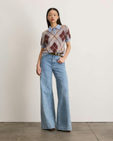 Argyle Camilla Knit Top