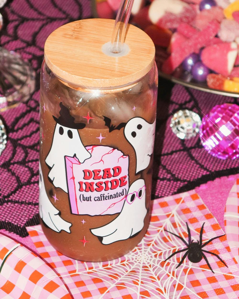 Halloween Ghost Tumbler - glass cup set