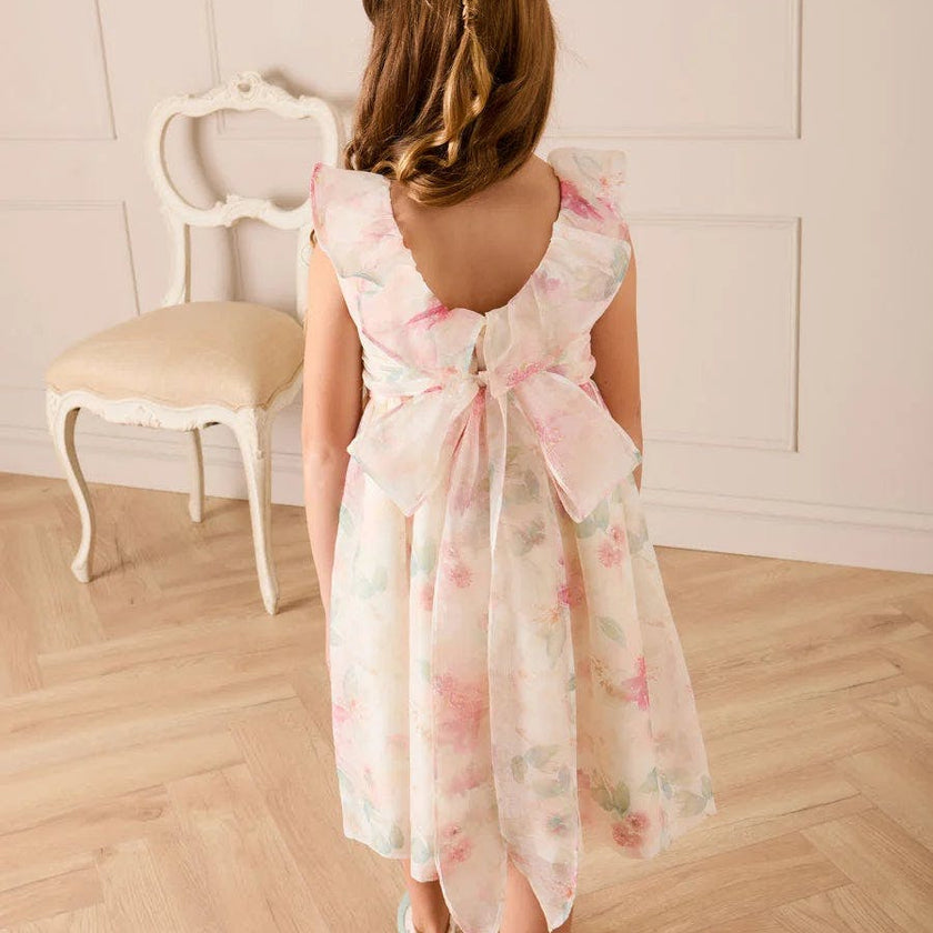 Lillie Floral Sleeveless Dress in Pink (18mths-12yrs)