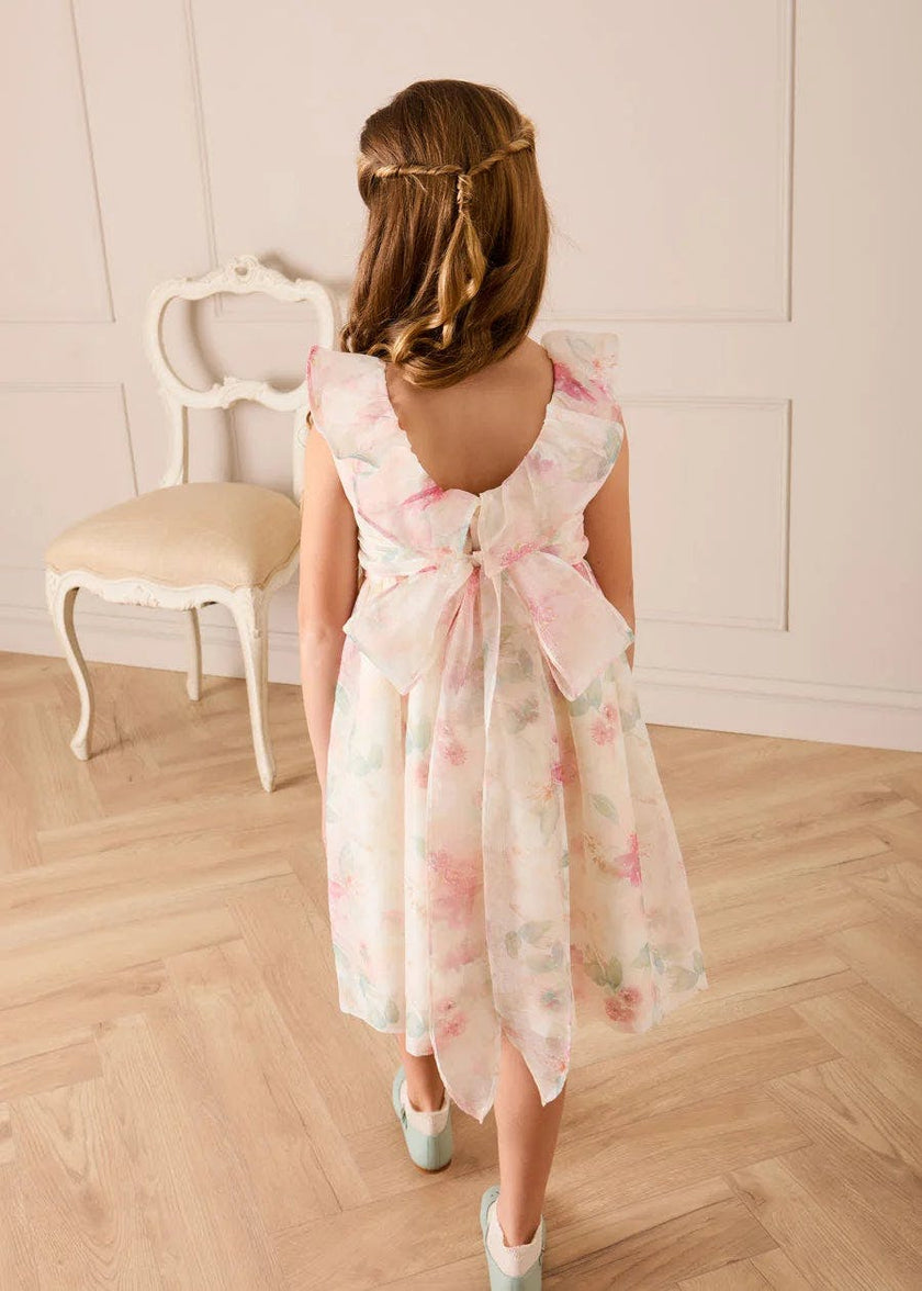 Lillie Floral Sleeveless Dress in Pink (18mths-12yrs)