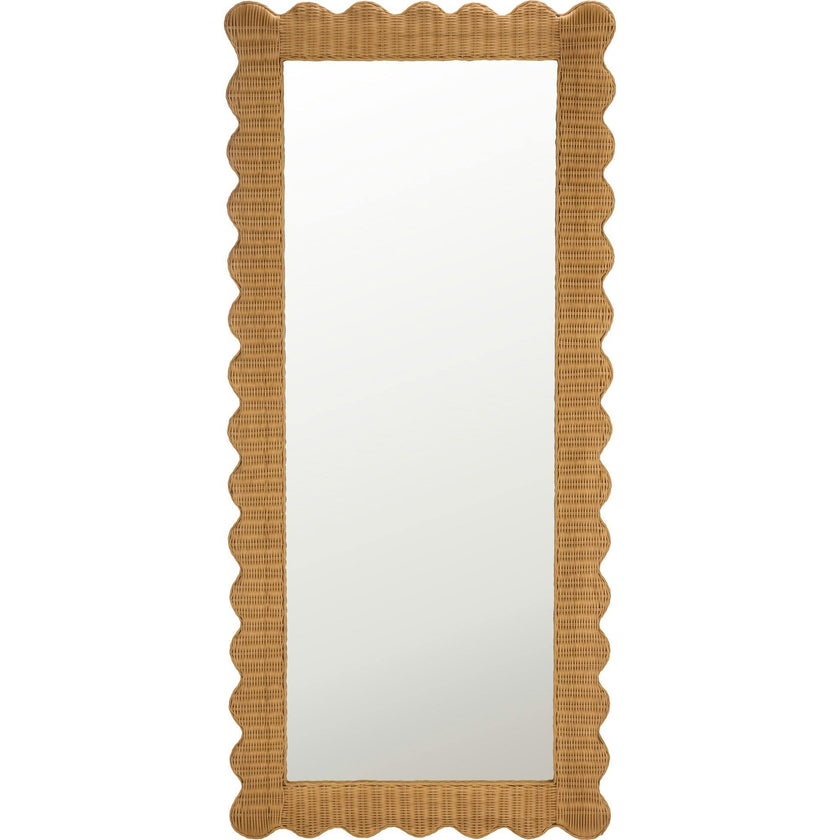 Glendetta Rattan 70" Rectangle Mirror