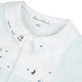 TARTINE ET CHOCOLAT Nuit Footed Pajamas - Bleu Ciel