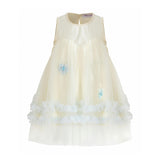 Blue Corabelle Floral Ruffle Dress