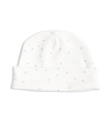 Stars Newborn Hat in Pima Cotton