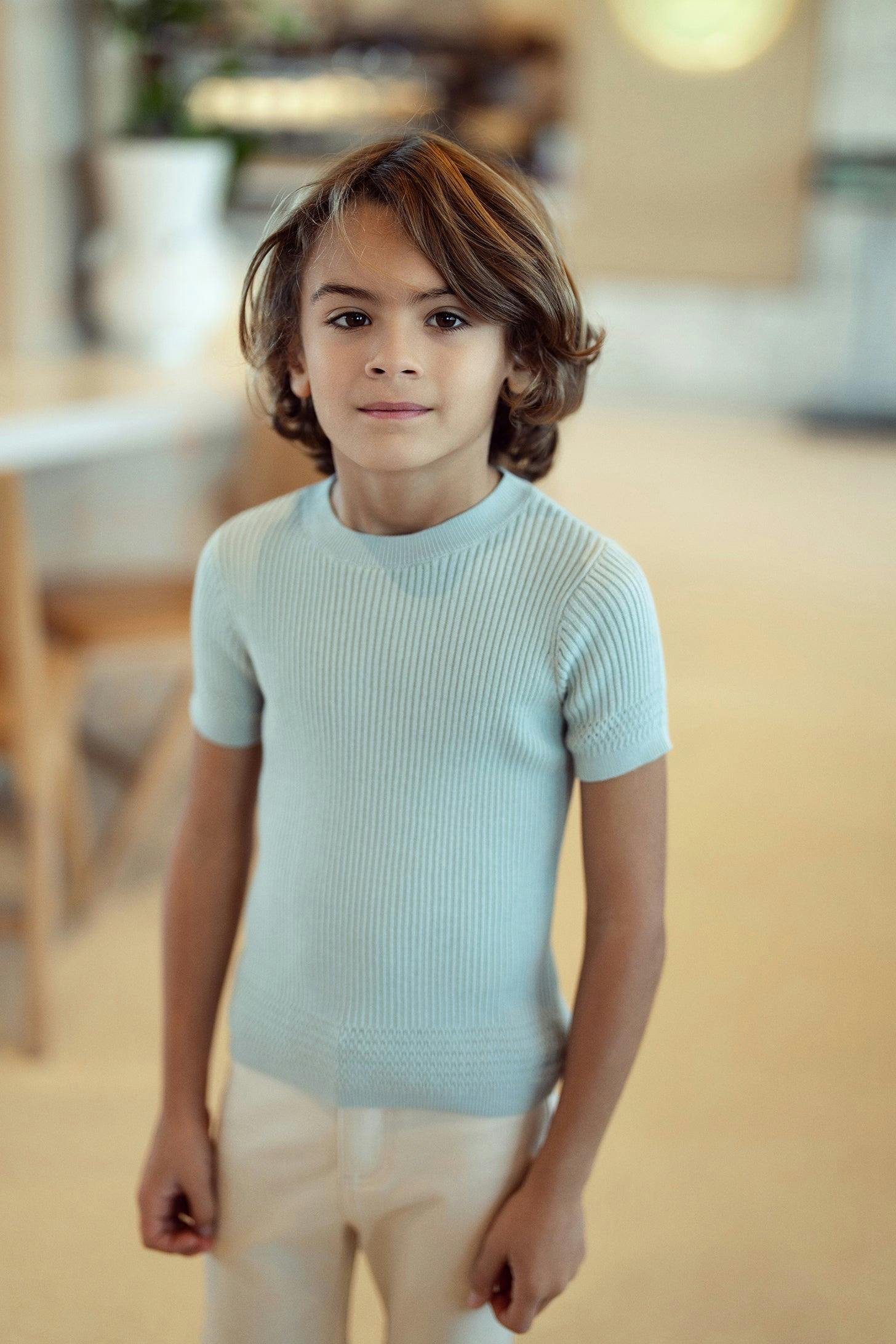 Rib Knit Sweater Dark Almond