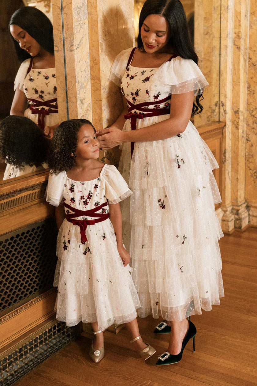 Mini Bellagio Dress in Ivory