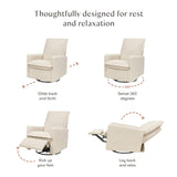Babyletto Cali Flange Recliner and Swivel Glider