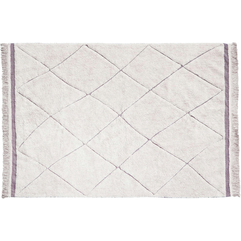 Bereber RugCycled Washable Rug. Natural