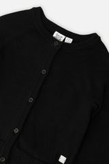 Baby Knit Cardigan Black