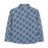 Monogram Long Sleeved Denim Shirt