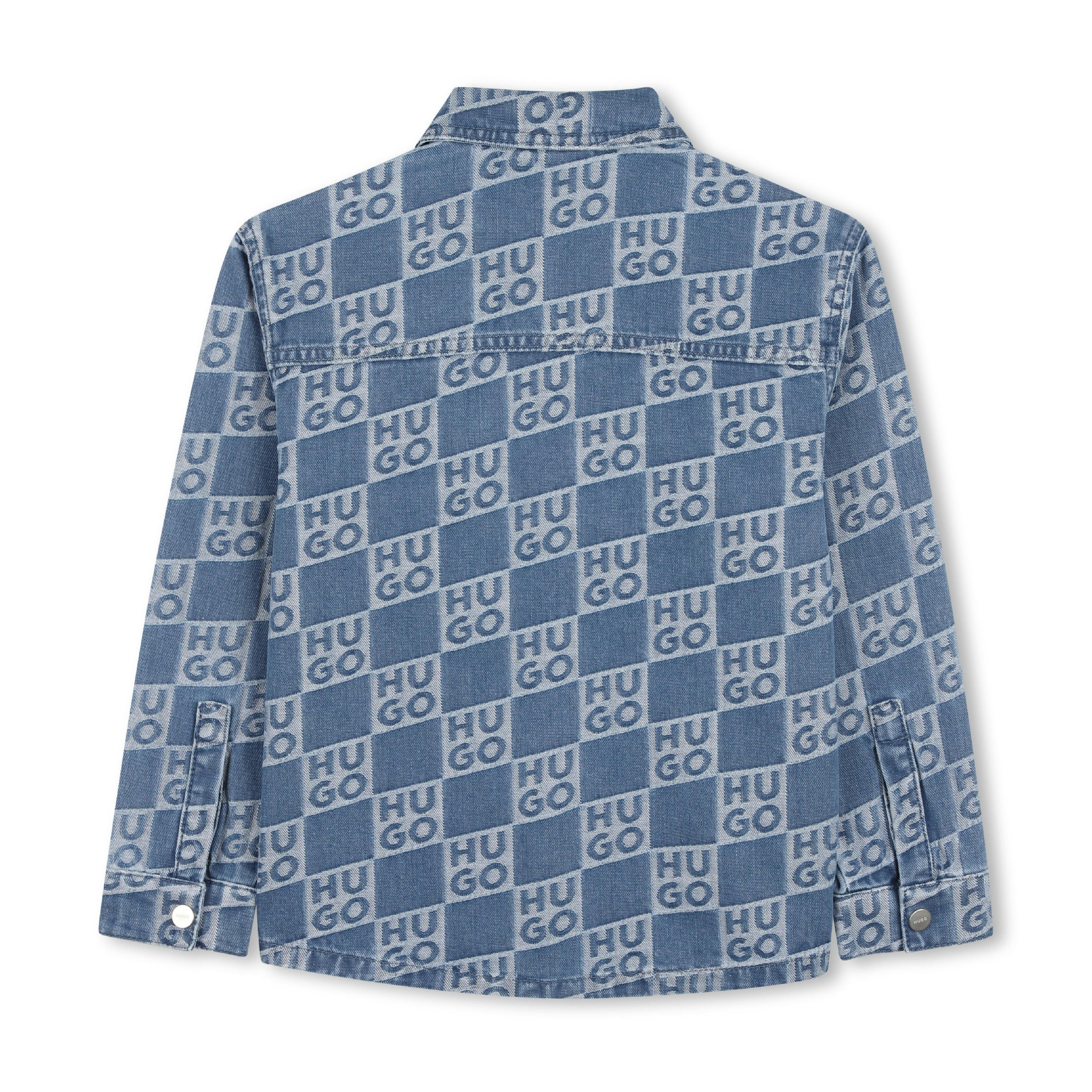 Monogram Long Sleeved Denim Shirt