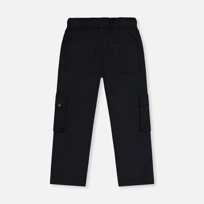 Twill Pants With Cargo Pockets Dark Blue