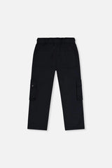 Twill Pants With Cargo Pockets Dark Blue