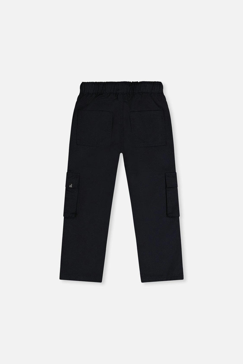 Twill Pants With Cargo Pockets Dark Blue