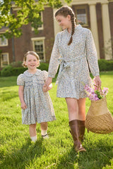 Smocked Bridget Dress - Wisteria Floral