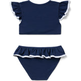 Recycled Textured Ruffle 2-Piece Swimsuit
