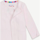 Love Lines Pink Organic Cotton Pointelle Magnetic Footie