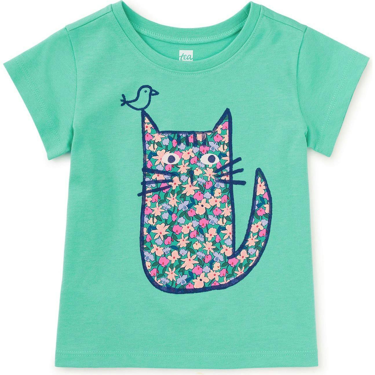 Floral Graphic Tee, Green