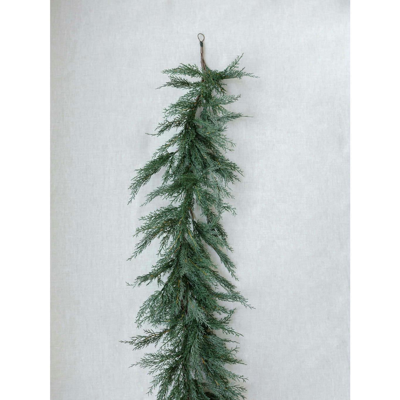 9' Faux Evergreen Cedar Garland