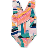 Ruffle One-Piece Swimsuit, Multi