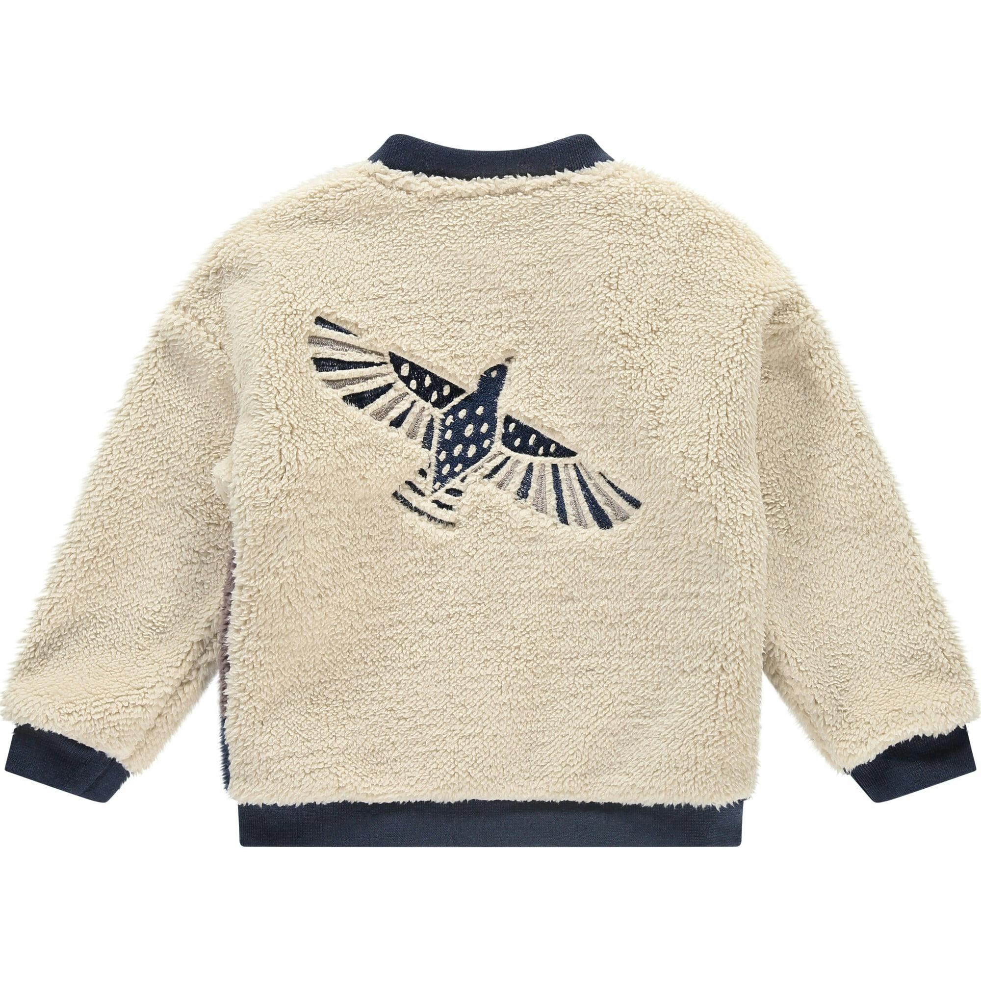 Fuzzy Sherba Zipper Bomber Cardigan